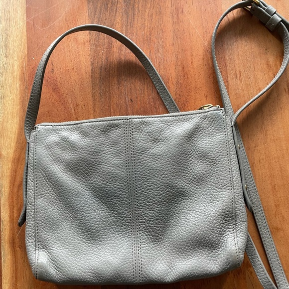 Fossil Grey leather satchel - Picture 2 of 5